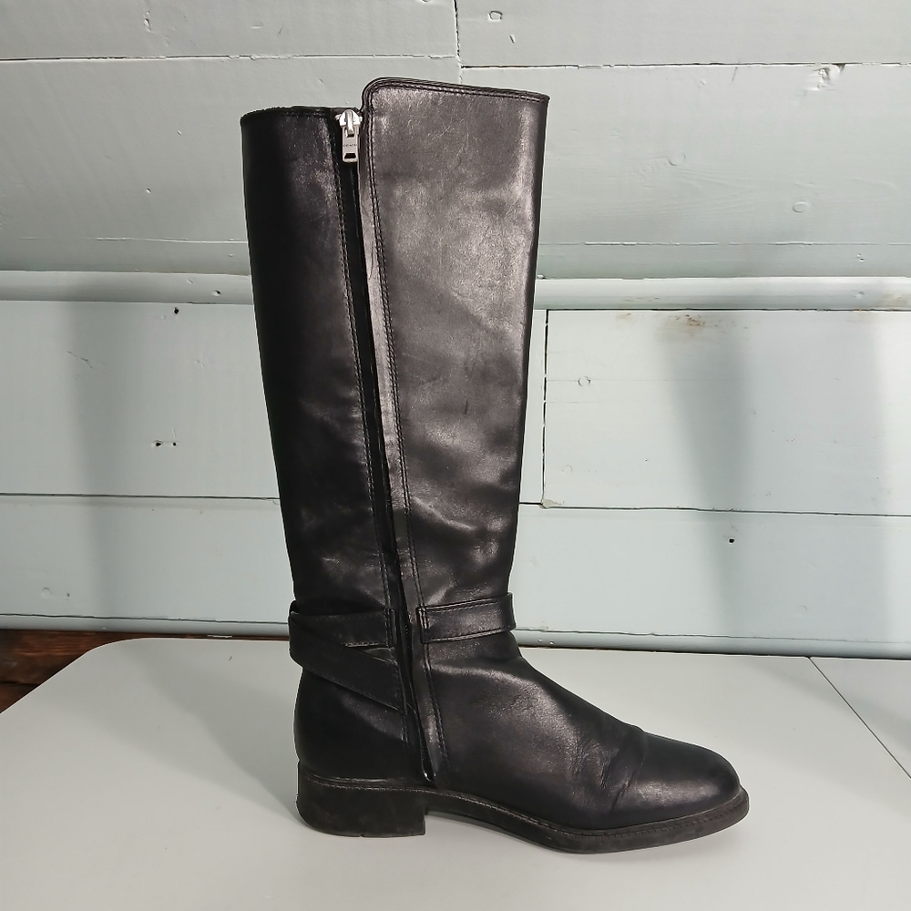 COACH Women's Ruby Horse and Carriage Buckle Leather Boots - Picture 2 of 12